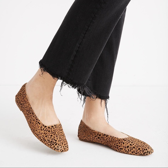 Madewell Shoes - Madewell The Cory Flats Leopard Calf Hair size 7.5 Like New